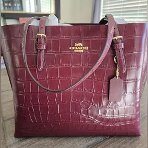 Coach Tote Merlot